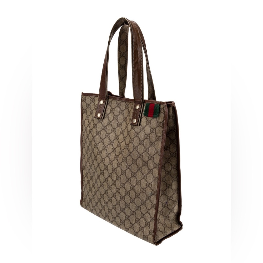 Gucci Beige and Brown Monogram Tote